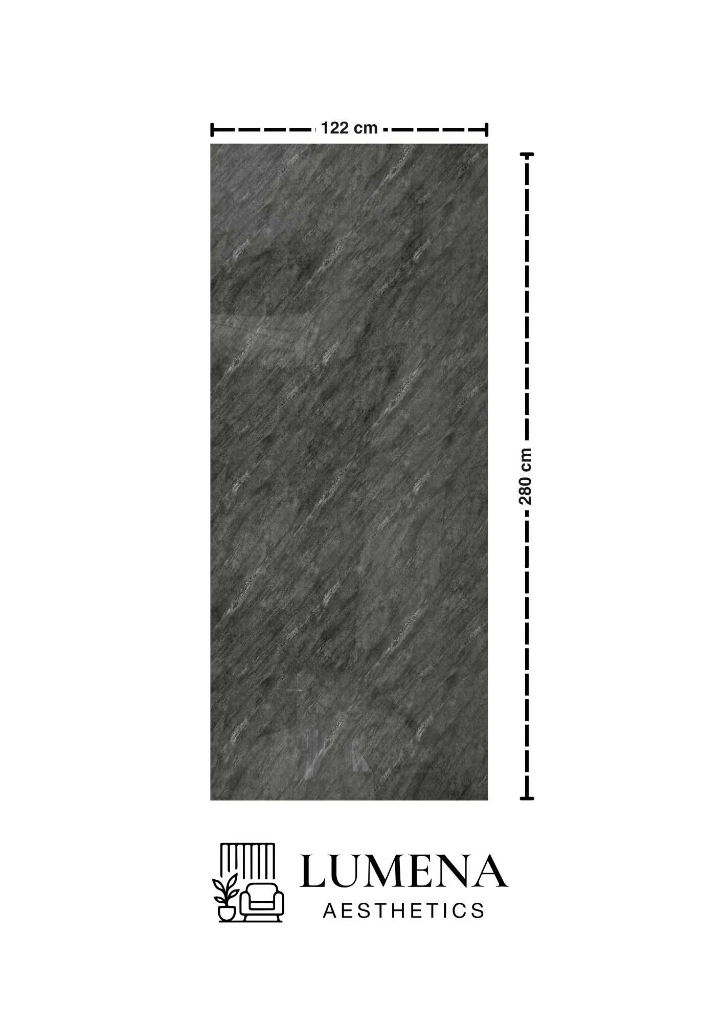 Wandpaneel "Anthrazit" - Anthrazitsteinoptik