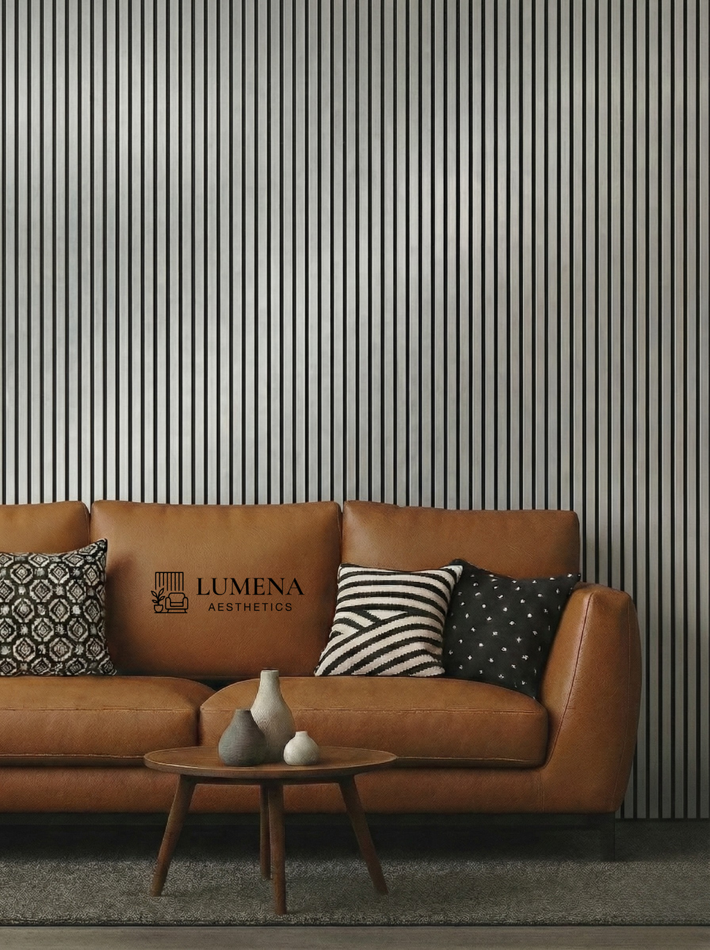 Akustikpaneel "Clean Silver" - Edles Silber