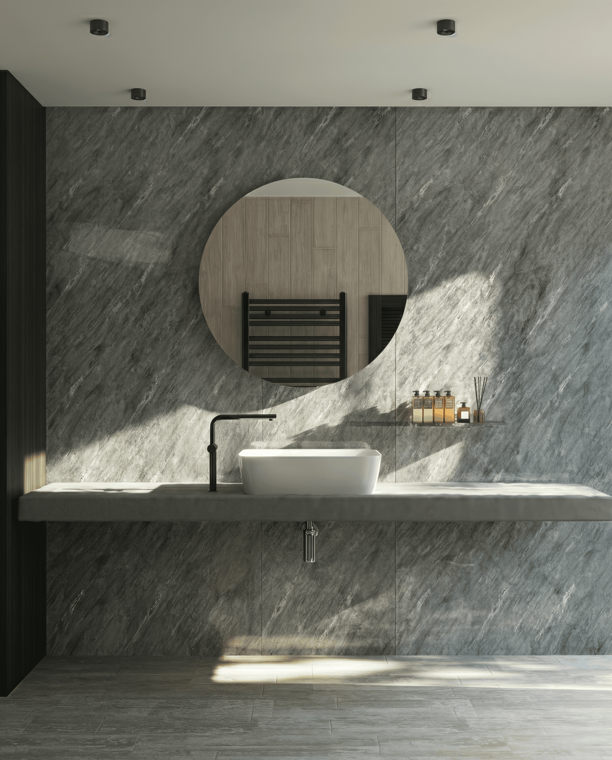 Wandpaneel "Anthrazit" - Anthrazitsteinoptik