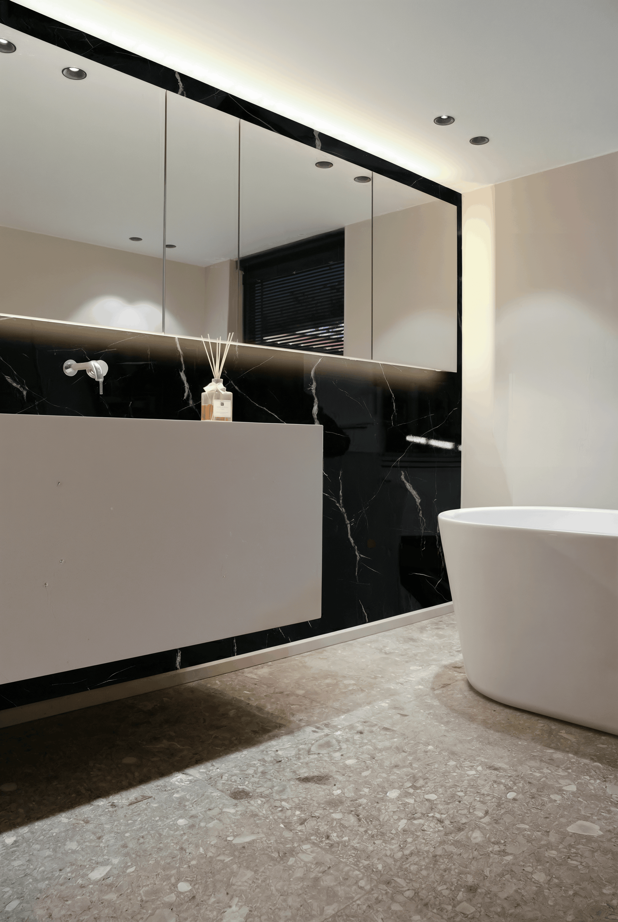 Wandpaneel "Black Marmor" - Schwarze Marmoroptik