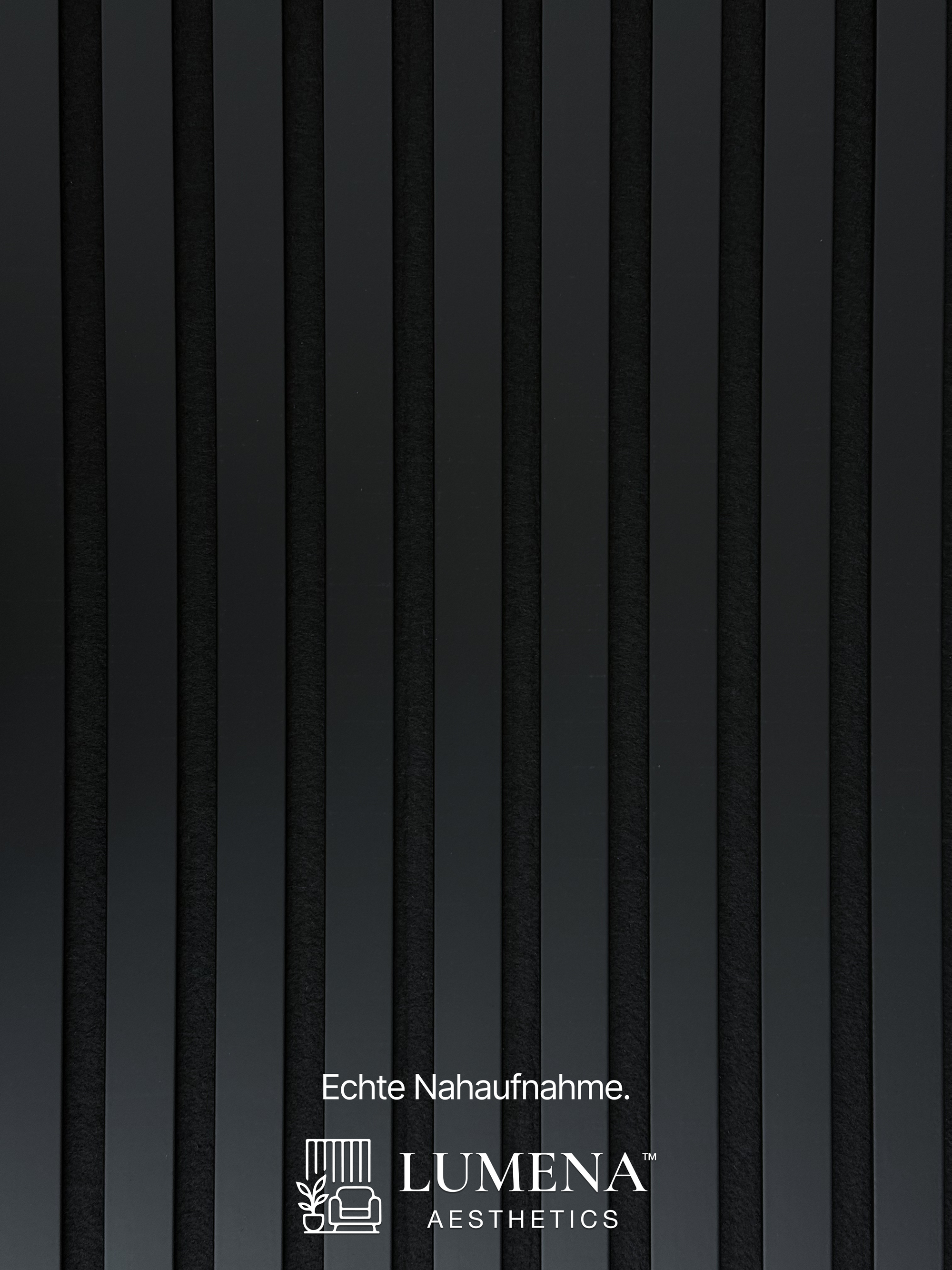 Akustikpaneel "Clean Black" - Mattschwarz