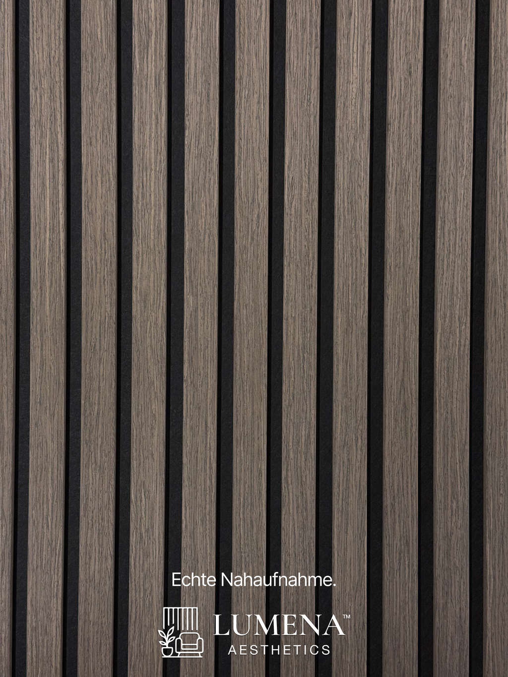 Akustikpaneel "Dark Walnut" - Edles Walnussbraun
