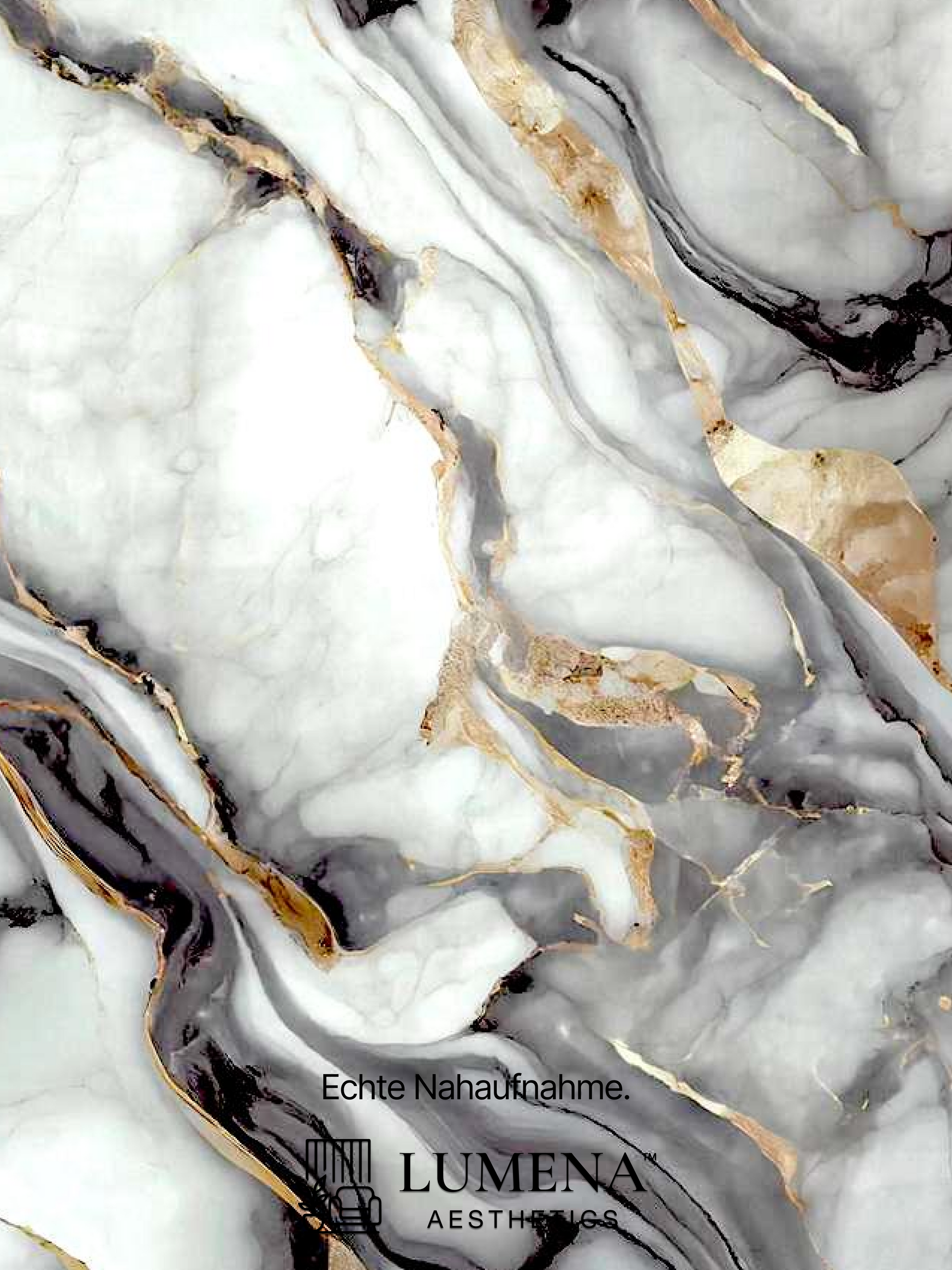 Wandpaneel "Gold Mix" - Weißgraue Marmoroptik mit Goldakzenten