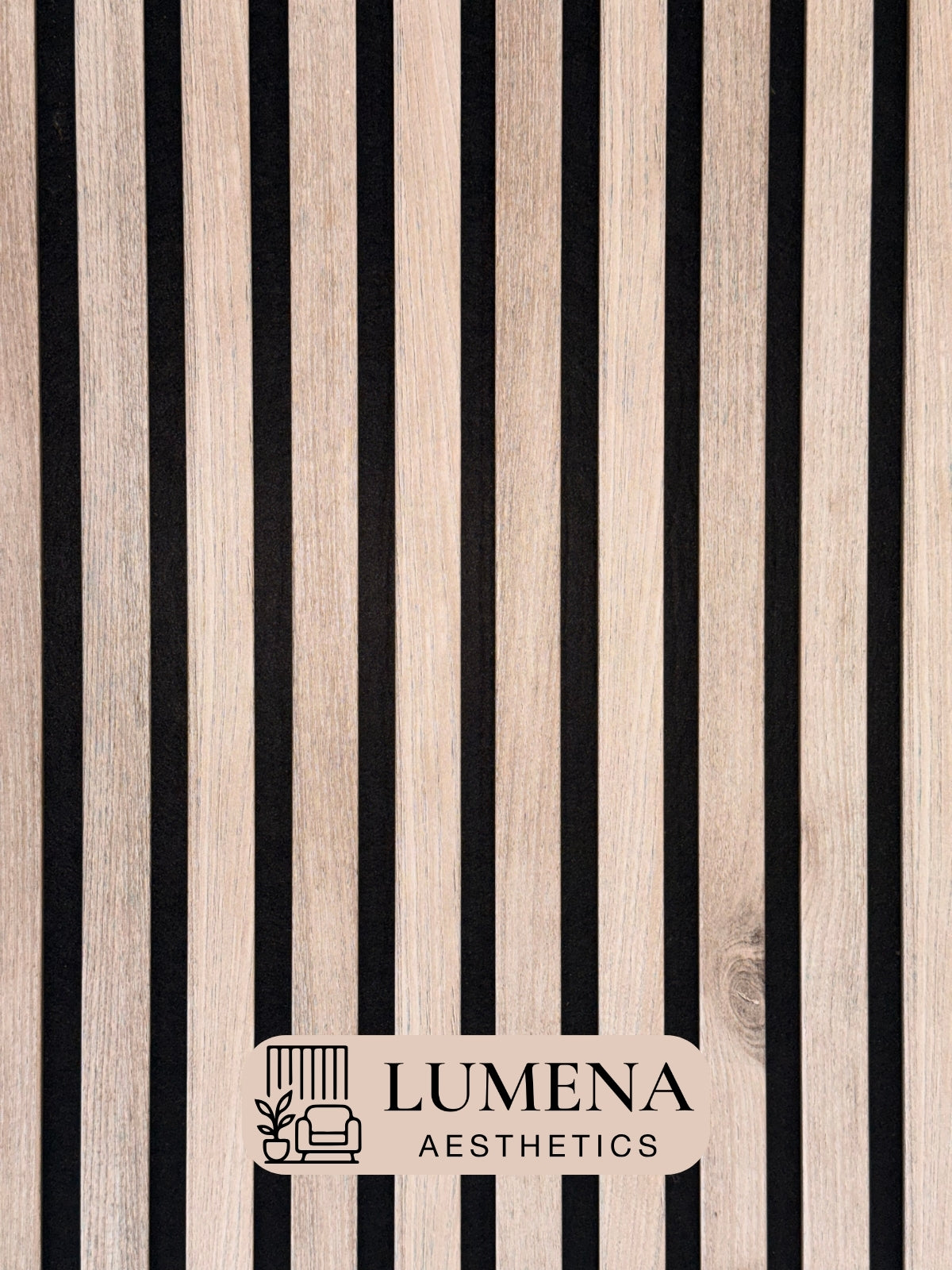 Akustikpaneel "Bambusgrau" - Grau