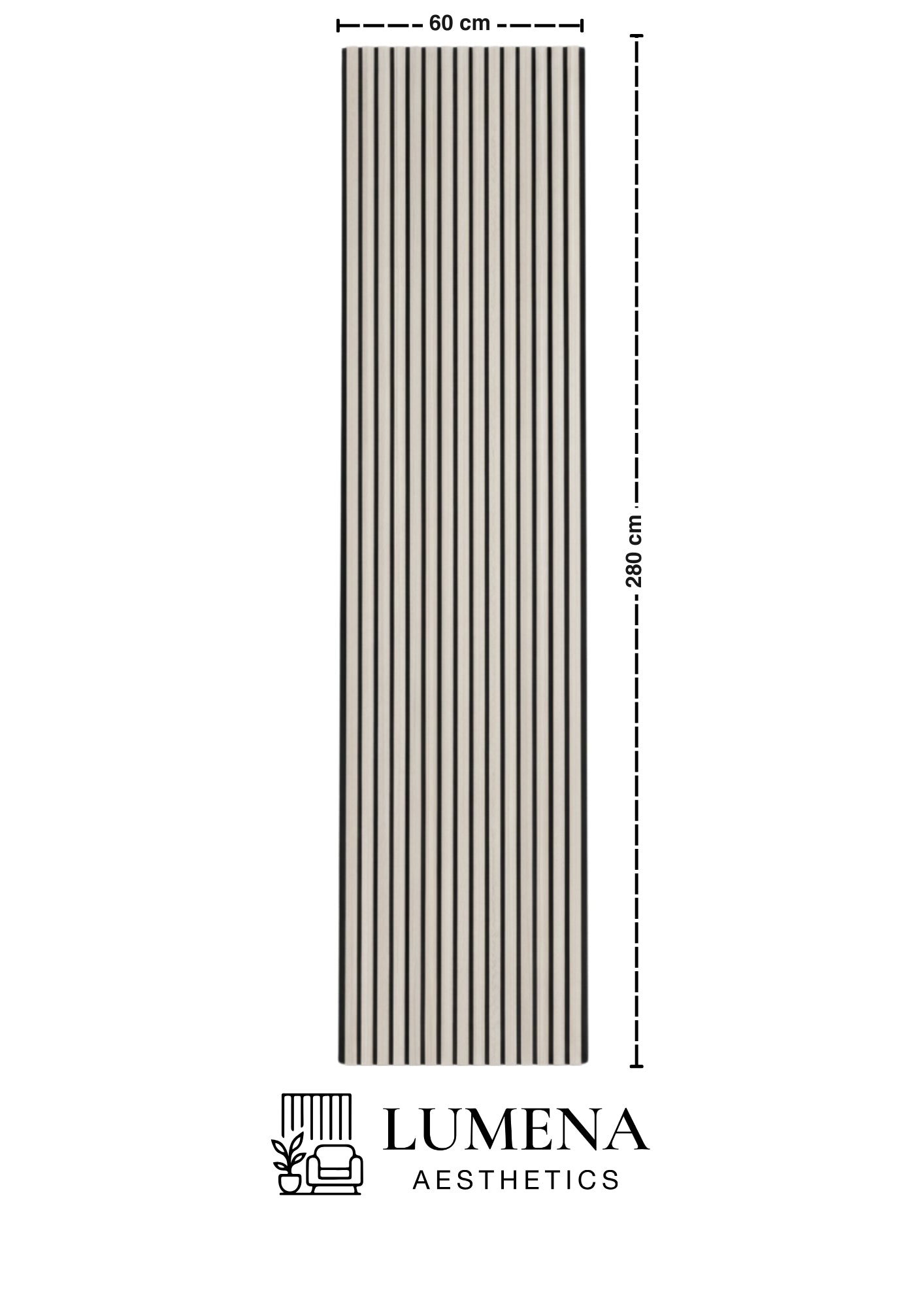 Akustikpaneel "Weißholz" - Edles Weiß