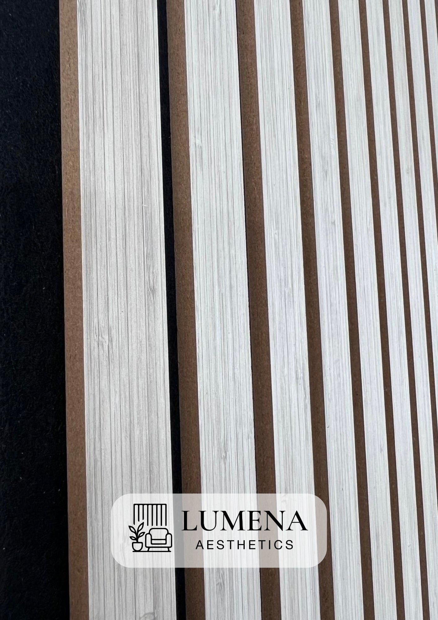 Akustikpaneel "Weißholz" - Edles Weiß