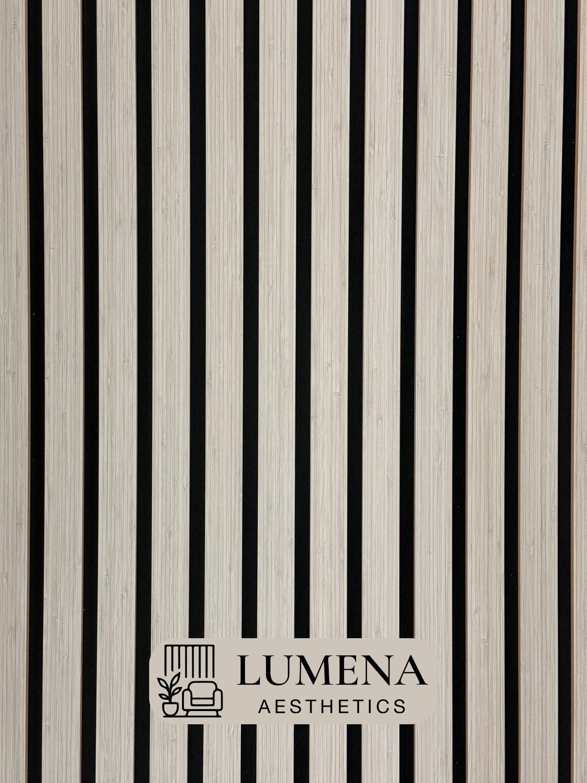 Akustikpaneel "Weißholz" - Edles Weiß