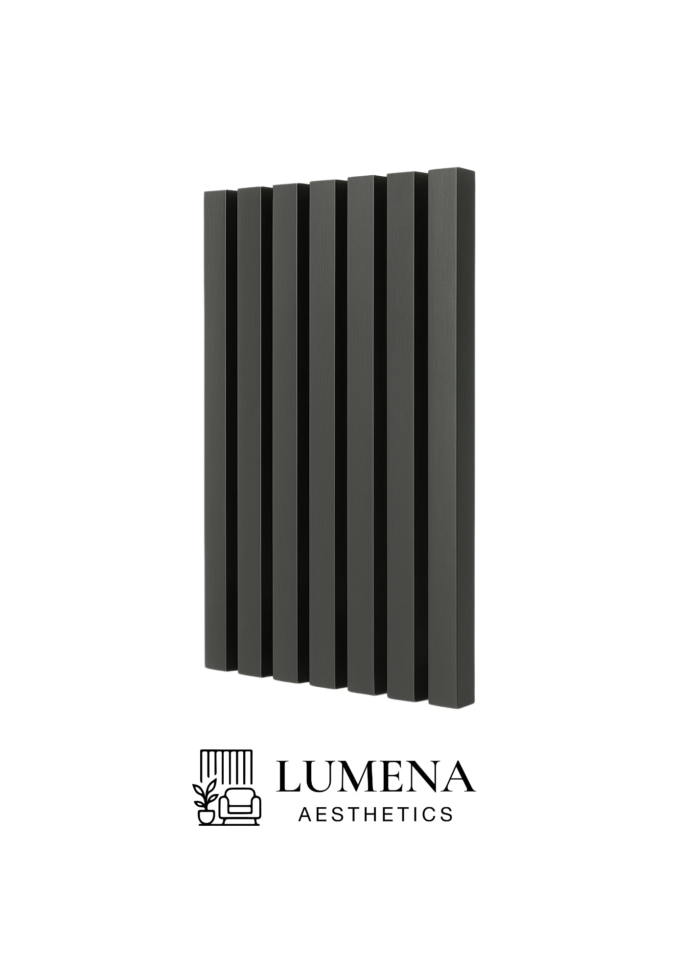 Akustikpaneel "Black" - Mattschwarz