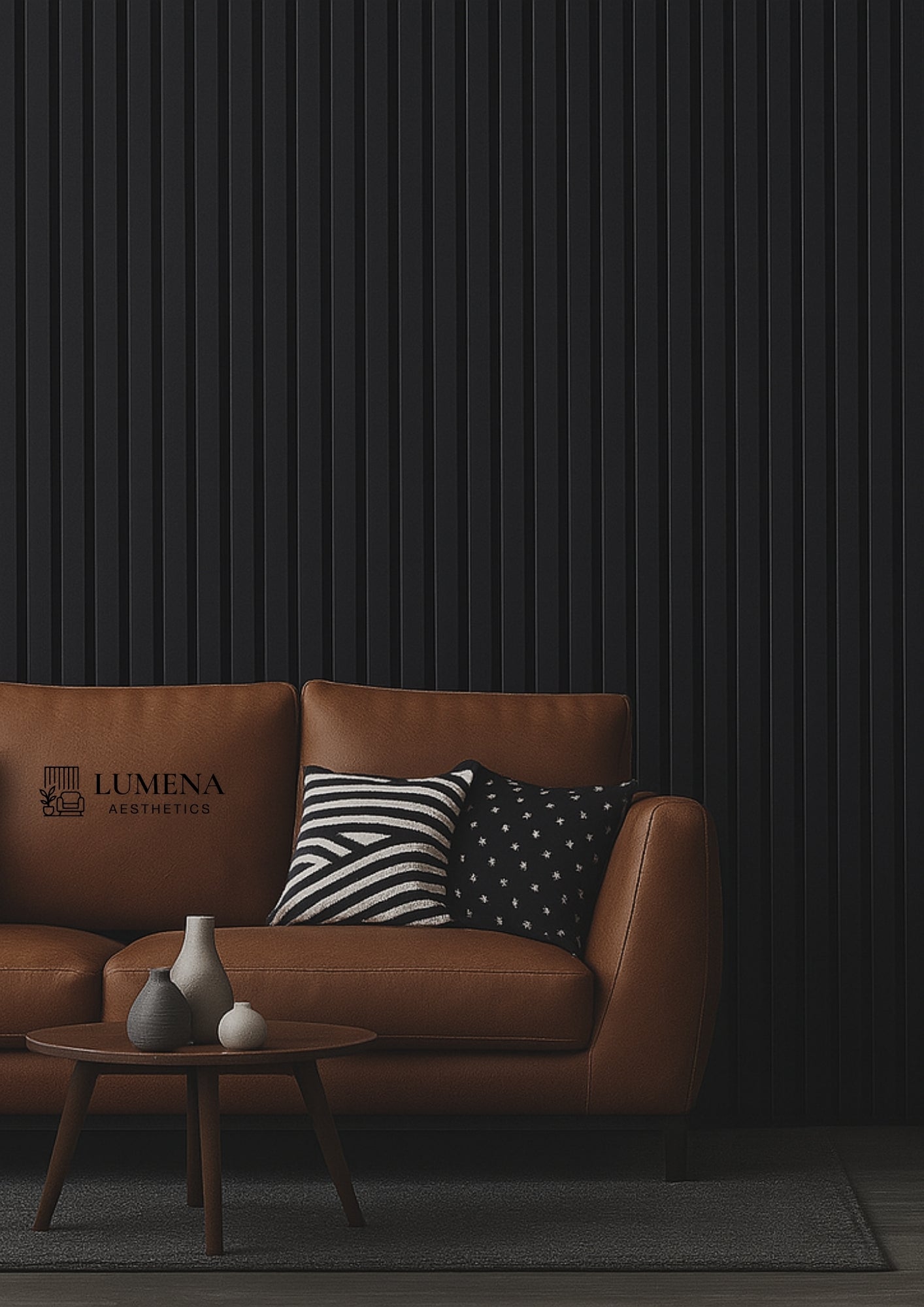 Akustikpaneel "Black" - Mattschwarz