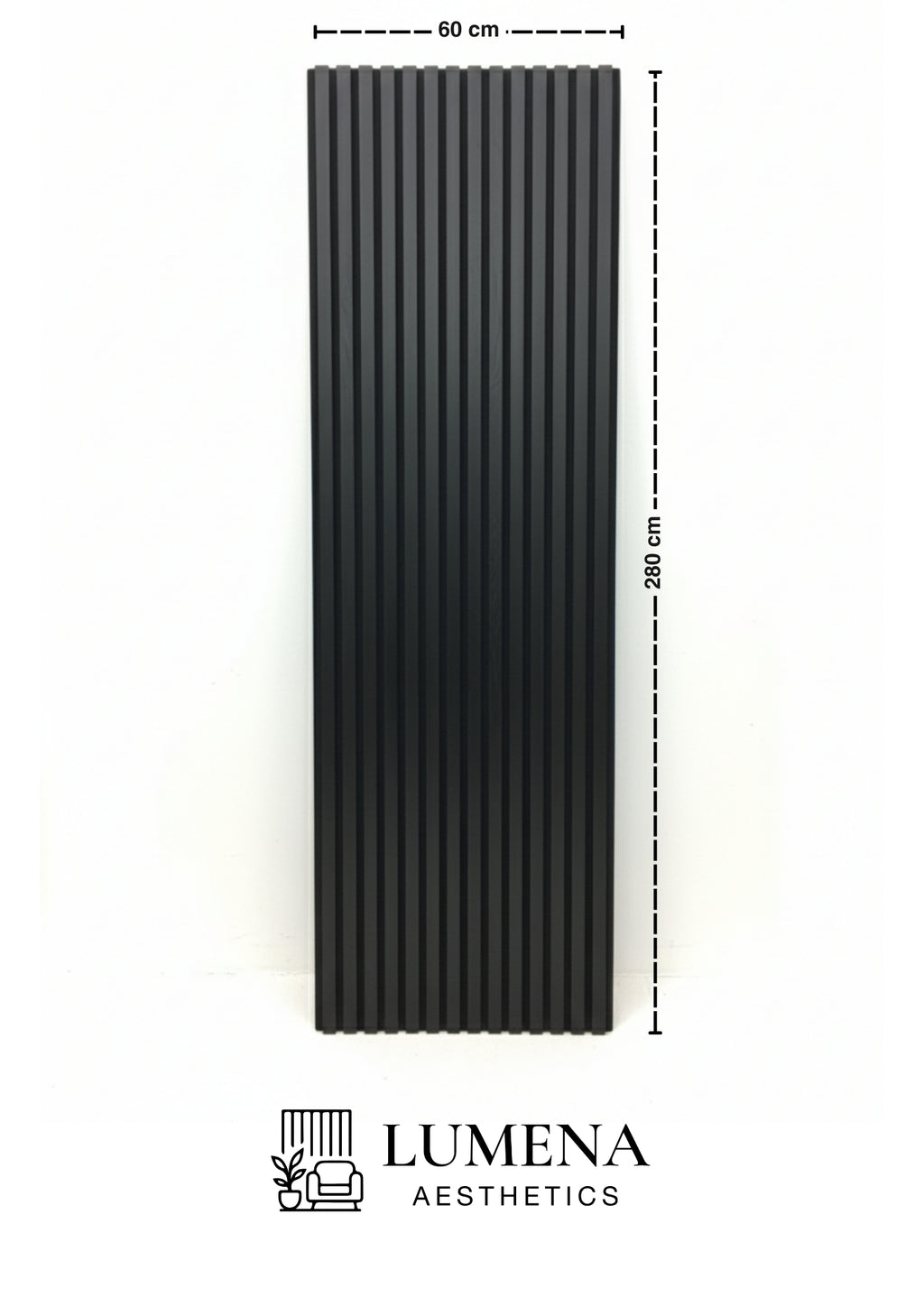 Akustikpaneel "Clean Black" - Mattschwarz