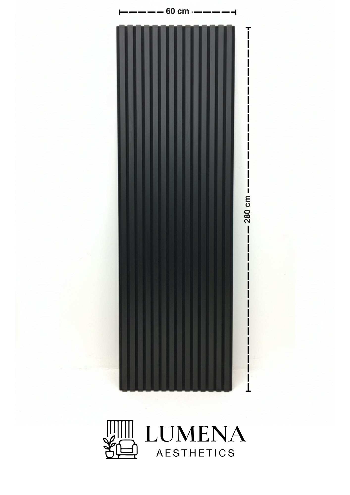 Akustikpaneel "Black" - Mattschwarz