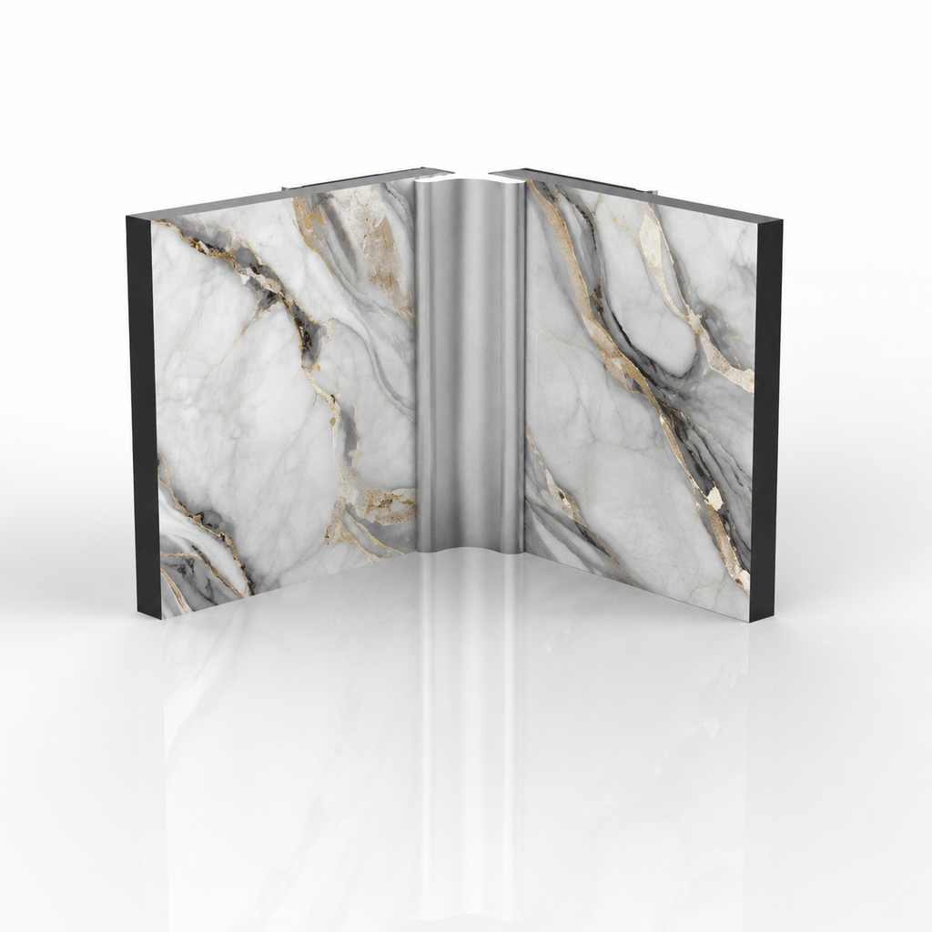 Lumena Aesthetics Innenleiste – Aluminium für 2,5-mm-Wandpaneele, 3 m