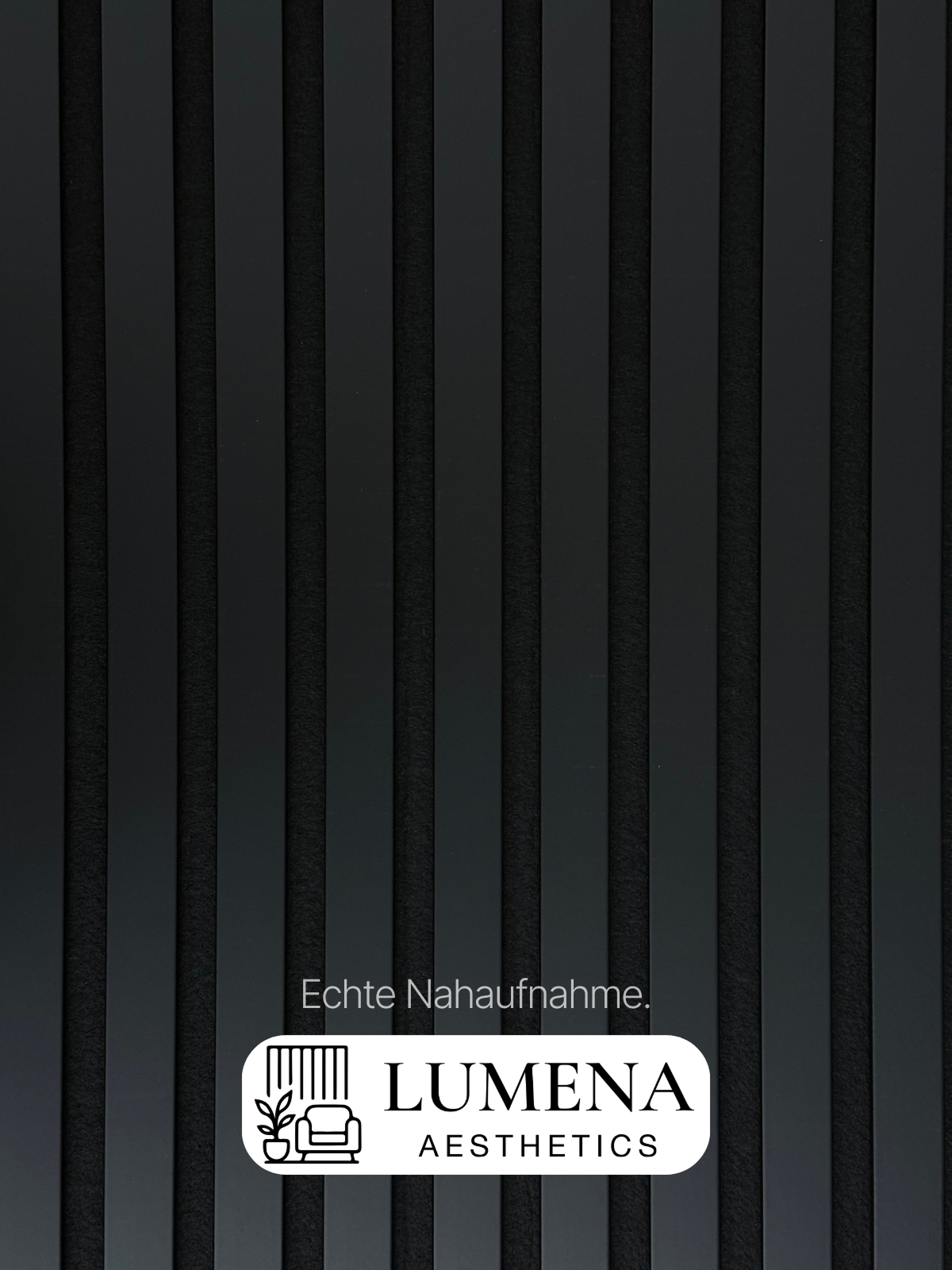 Akustikpaneel "Clean Black" - Mattschwarz