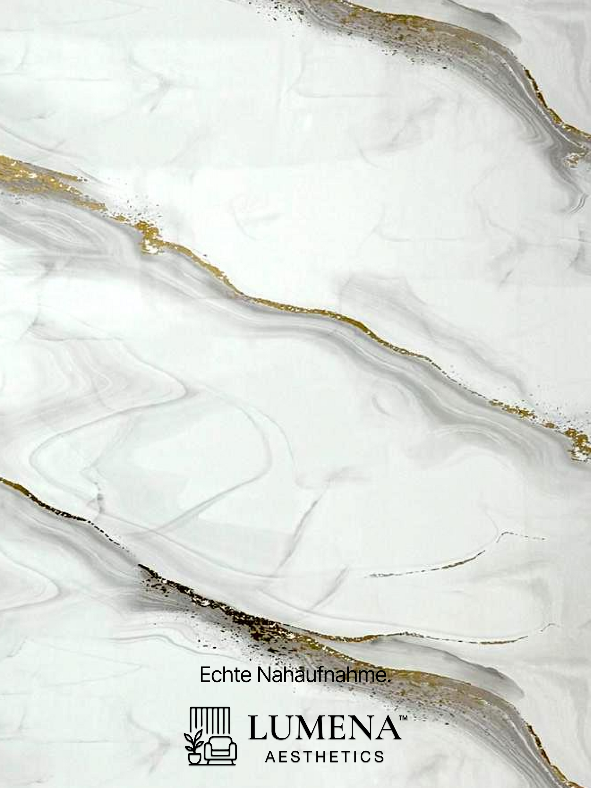 Wandpaneel "Metallized Gold" - Goldweiße Marmoroptik