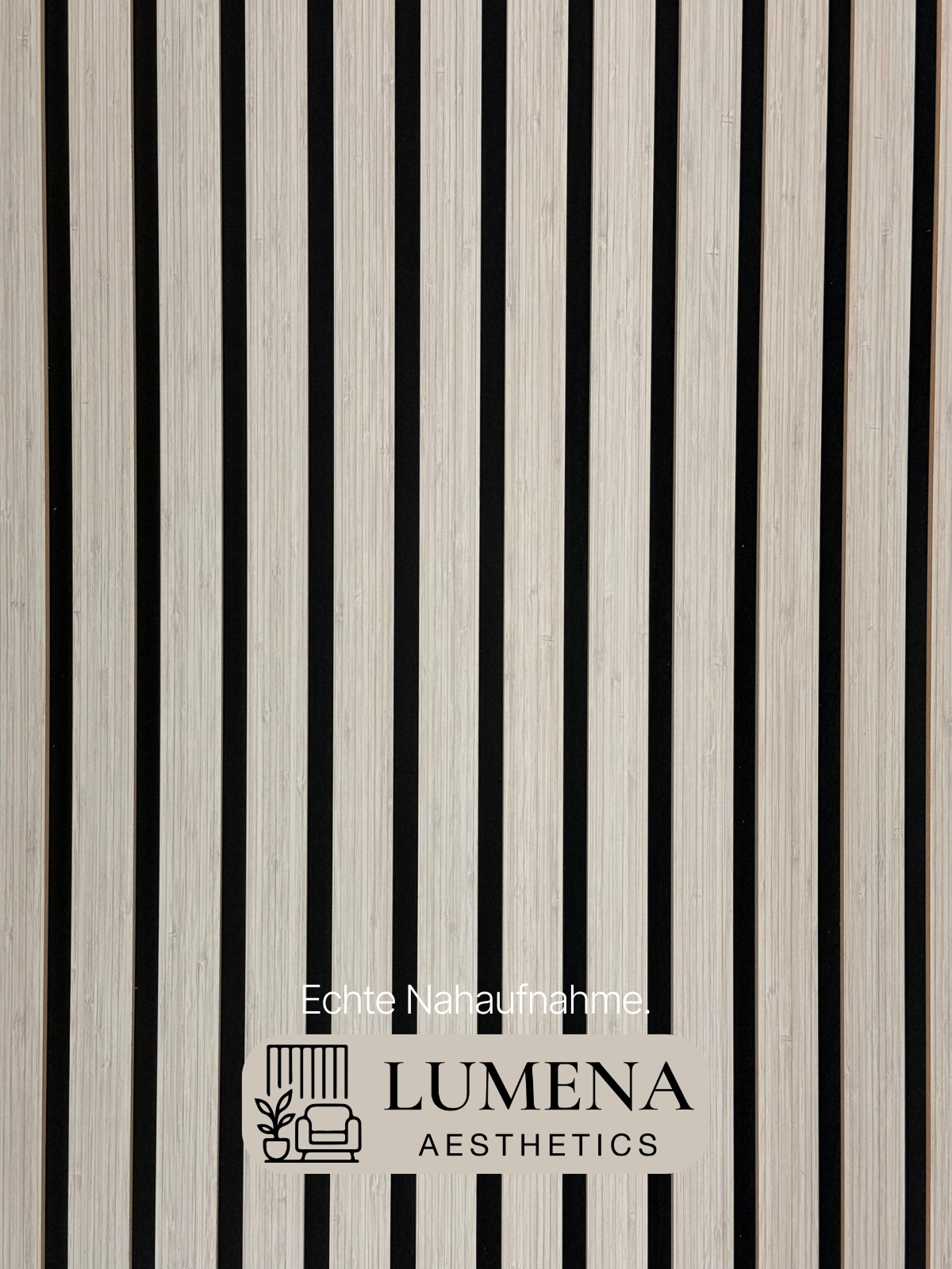 Akustikpaneel "Weißholz" - Edles Weiß