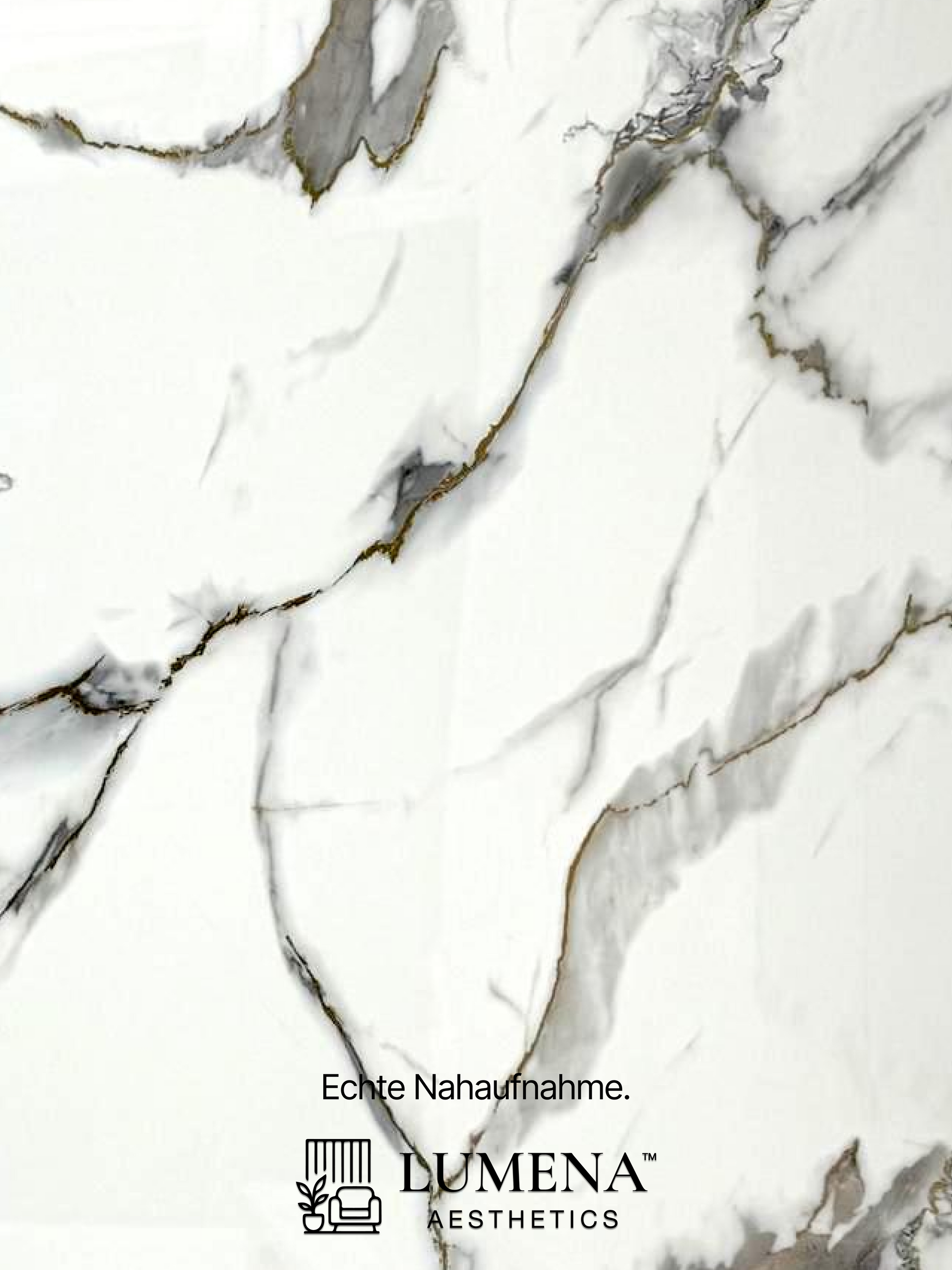 Wandpaneel "White Mix" - Cremefarbe Marmoroptik mit Goldakzenten